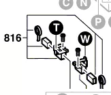 Porte-balais charbon réf. 1 609 203 V51